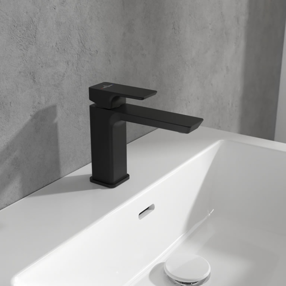 Lifestyle image of Villeroy & Boch Subway 3.0 Matt Black Basin Mono Tap